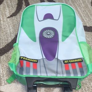 Buzz light year kids roller book bag , brand new